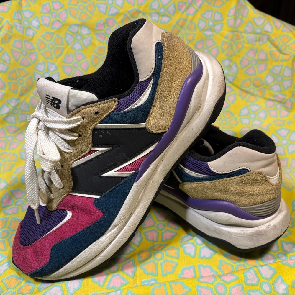 New Balance 57/40 Sneakers with Purple, Pink, Tan Mens 8 WMNS 10
